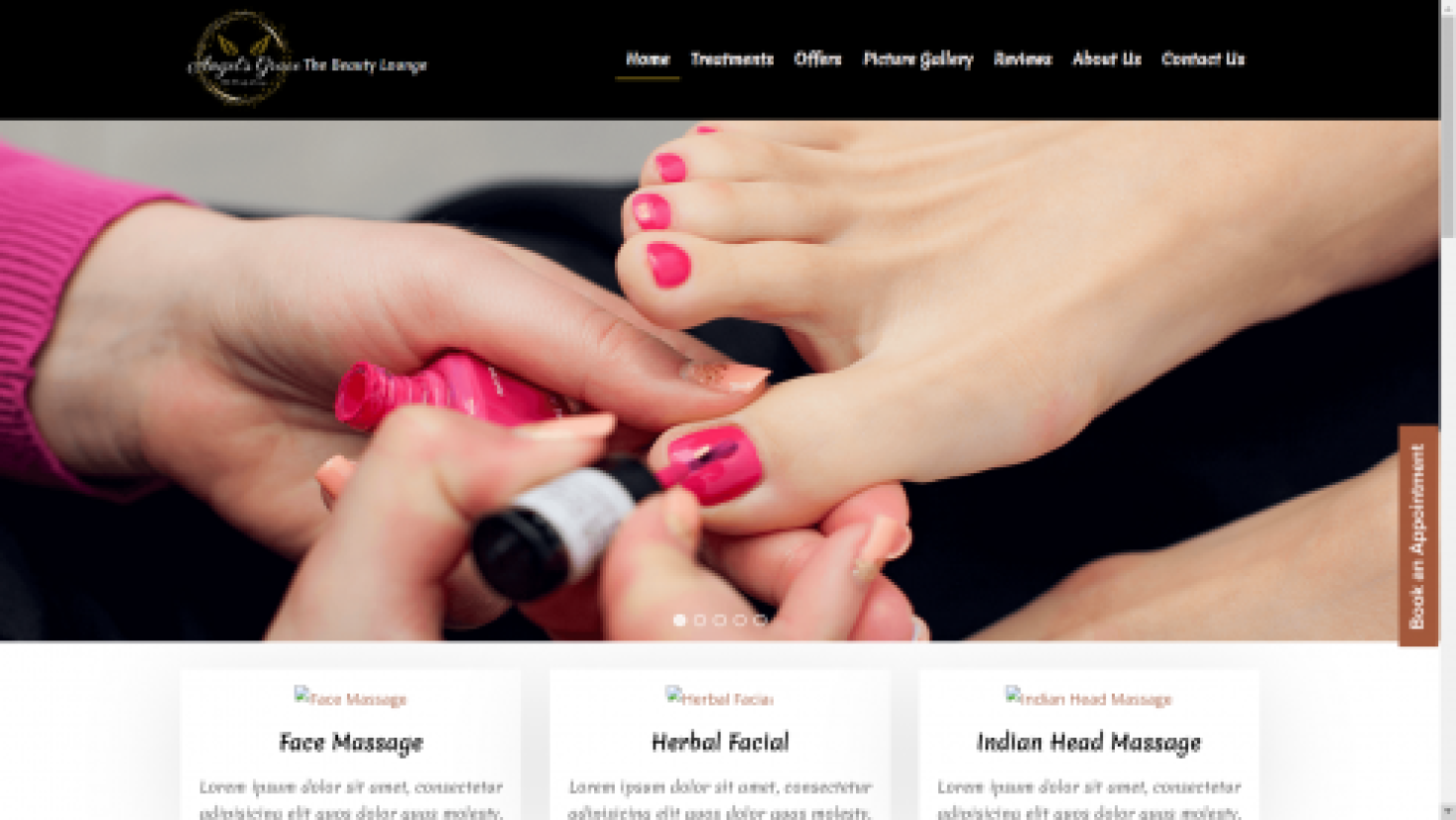 Beauty Parlour Website