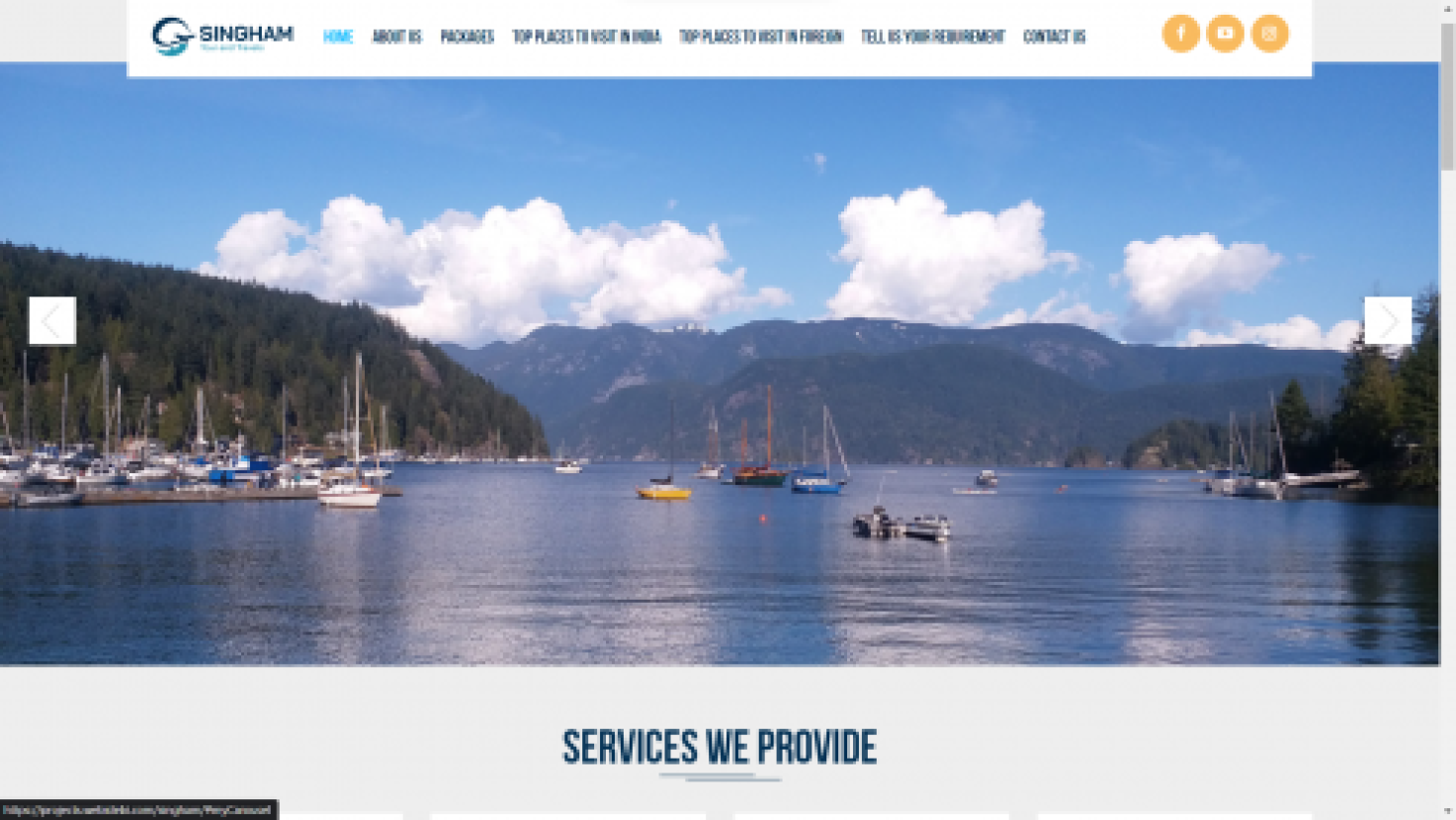 Tour and Travel Website